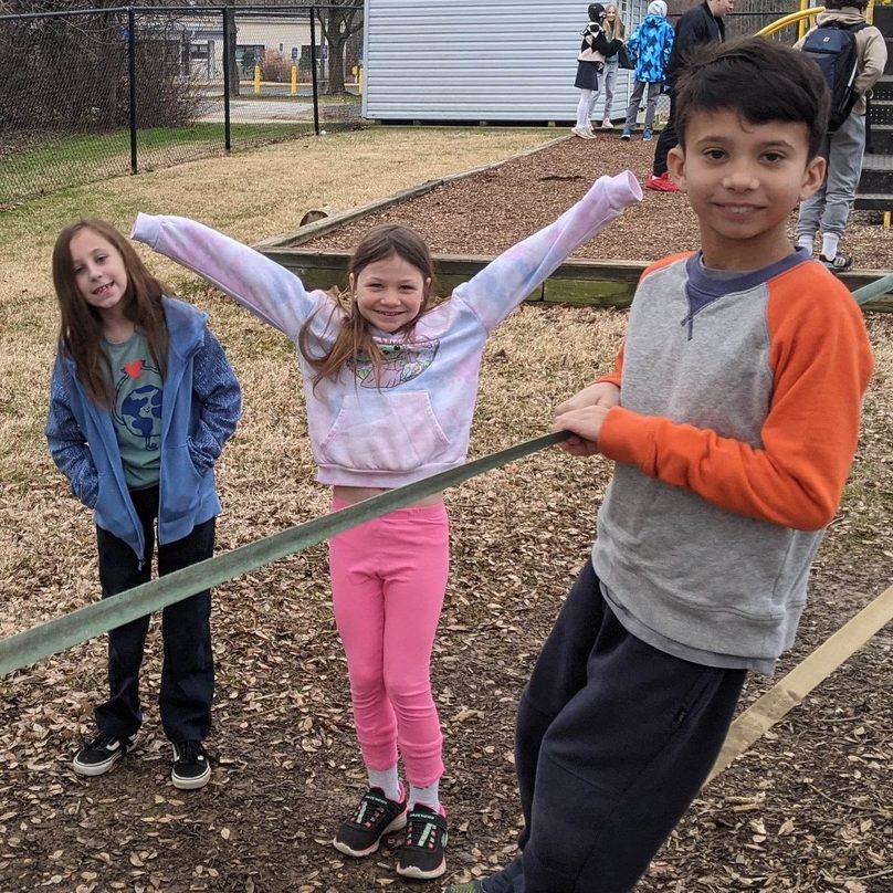 Students at playground